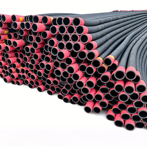 Rubber mining hose for abrasive slurry discharge