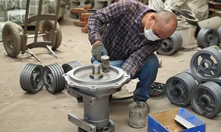 Chenma pump part inspection and finishing